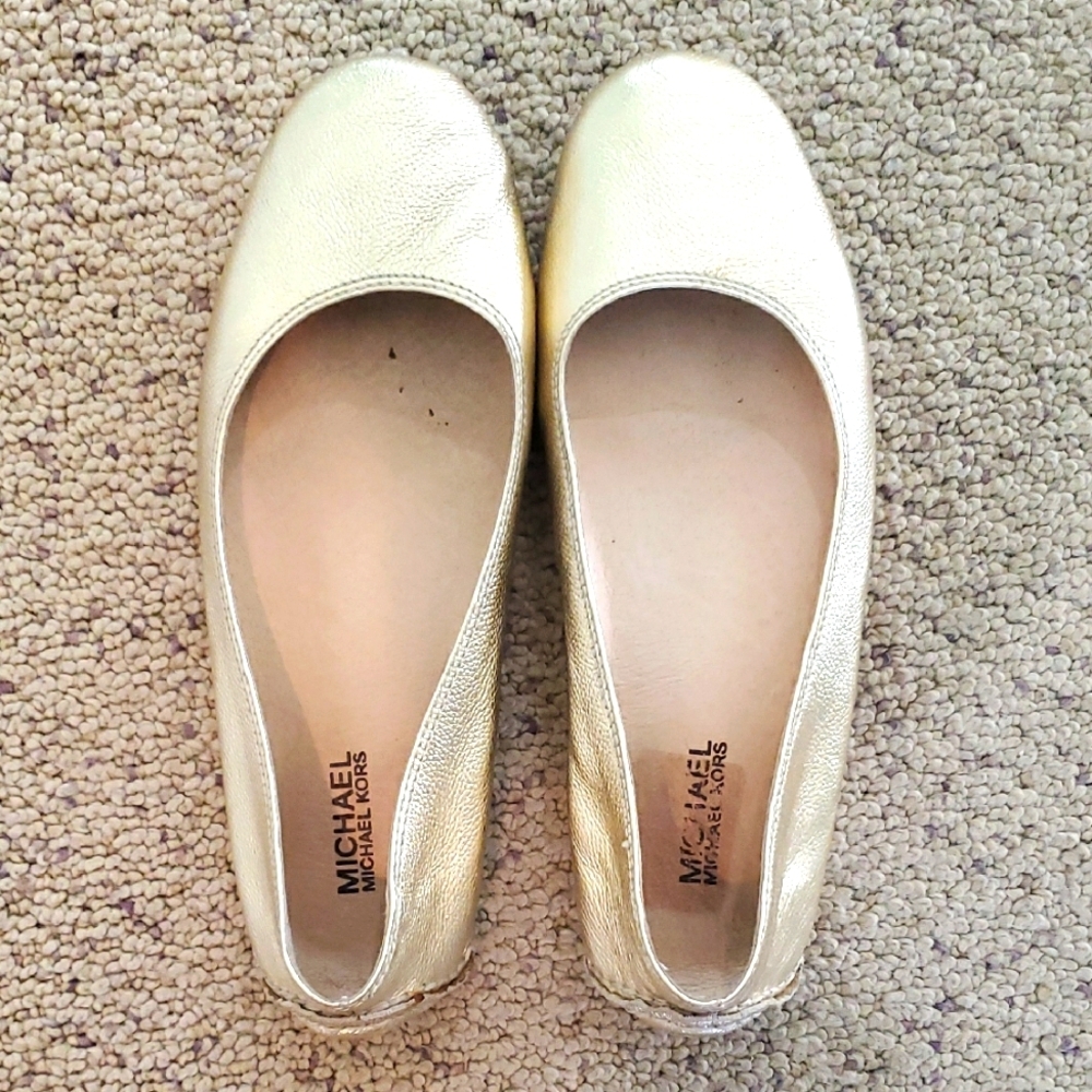 Michael Kors Gold Women's Flats Sz 9.5